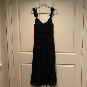 Madewell ruffle shoulder dress